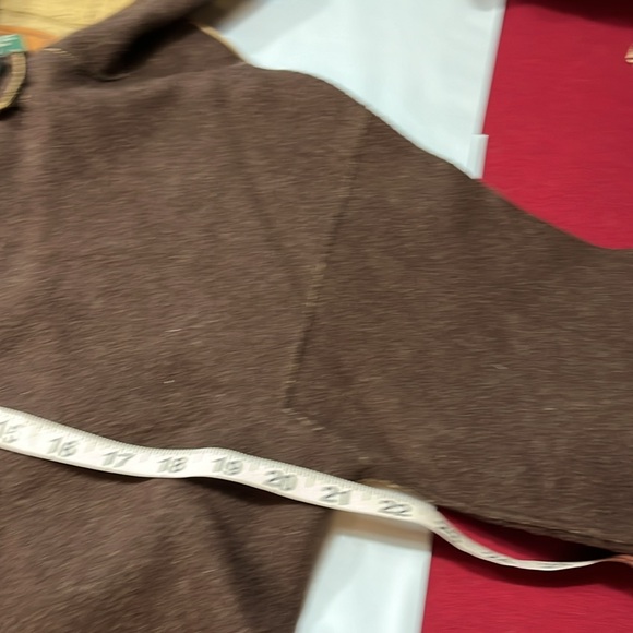 Ralph LAUREN BROWN Wool TRENCH COAT nylon TAN Hood COAT HORN BUTTONS big pockets - Picture 11 of 12